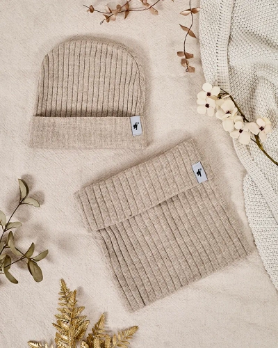 Royalfashion Univerzálne zimné set - čiapka so šálom
