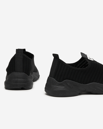 Čierne dámske nazúvacie športové topánky Rulinso - Obuv