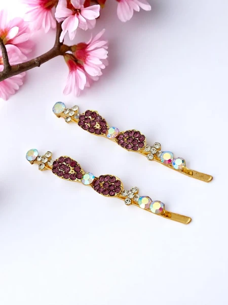 Royalfashion Sponky do vlasov s kamienkami a malými mašličkami Tiny Bows