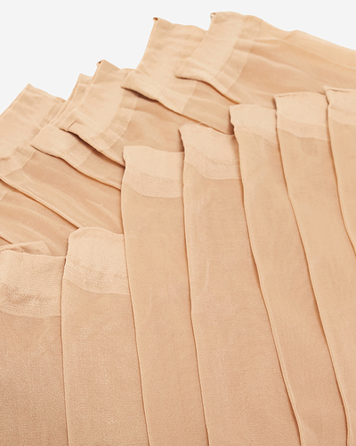 Nahé dámske členkové ponožky 10 / bal - Ponožky