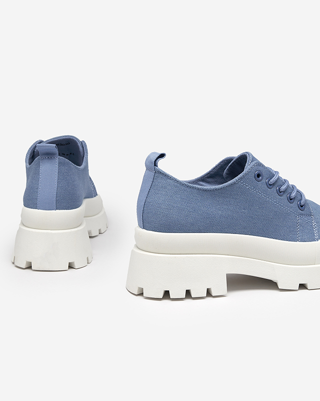 Dámske modré topánky na šnurovanie Rozia - Obuv