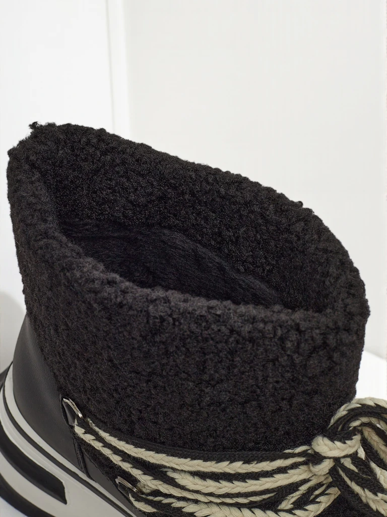 Ženski škornji a'la za sneg s krznom Verruna