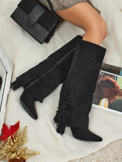 Ženski eko semiš škornji z zgornjim delom Rimolea