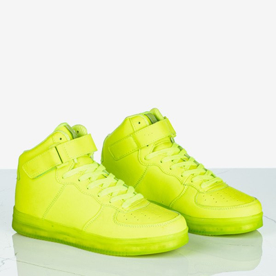 Neon zelené dámské sportovní boty zářící Led Love - Footwear 1