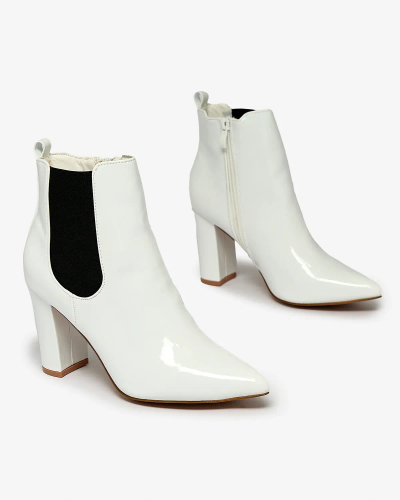 Royalfashion Biele dámske čižmy Lady Jeny