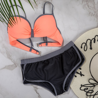 Oranžové dvojdielne plavky - Spodné prádlo