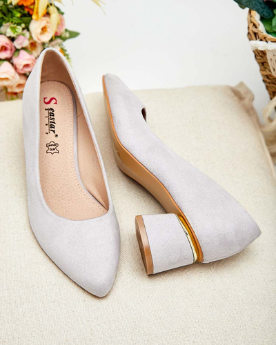 Royalfashion Dámske lodičky na nízkom podpätku Letrope