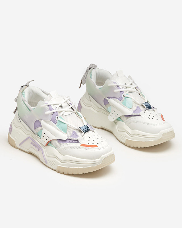 OUTLET Dámska športová obuv, tenisky v bielej a fialovej farbe Xillop - Obuv