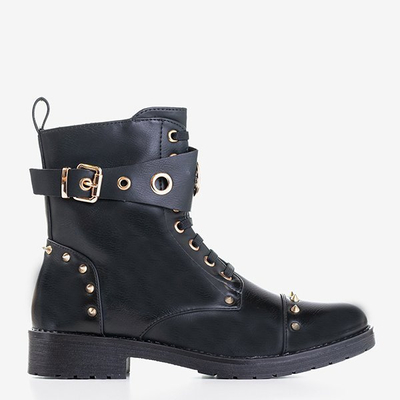 Čierne dámske kabelky s cvočkami Chara - Obuv