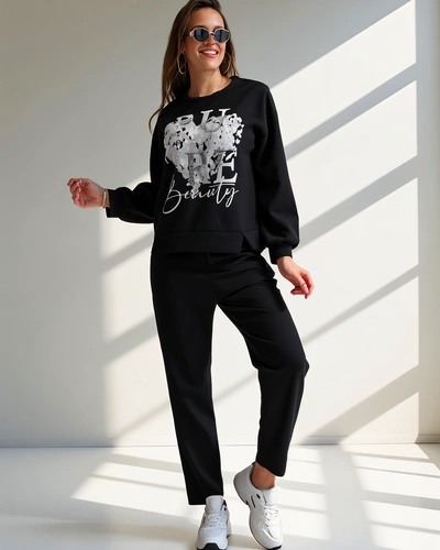 Royalfashion Dámsky viskózový set s potlačou