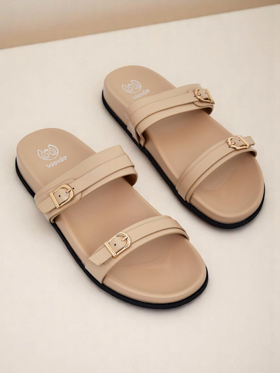 Royalfashion Dámske šľapky z ekokože EcoTwins Slides