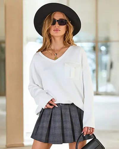 Royalfashion Dámska bavlnená tenká mikina