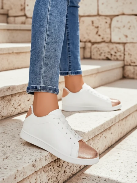 Ženske superge Athena Rosa ekološko usnje - kolekcija pomlad/poletje