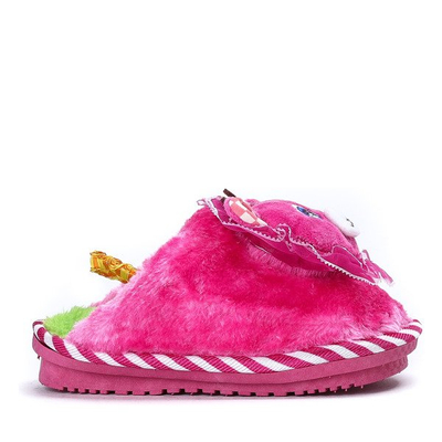 Ružové kožené papuče Willie - obuv