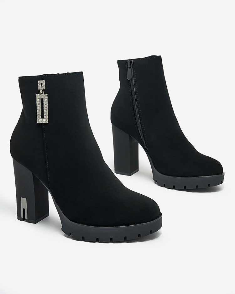 Royalfashion Dámske čižmy Beroleda so zdobeným podpätkom