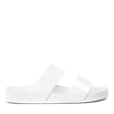 Bílé gumové žabky Aquera - Obuv 1