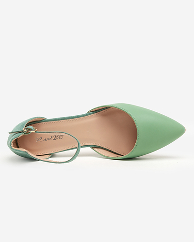 Zelené dámske sandále na dolnom stĺpiku Areda - Obuv