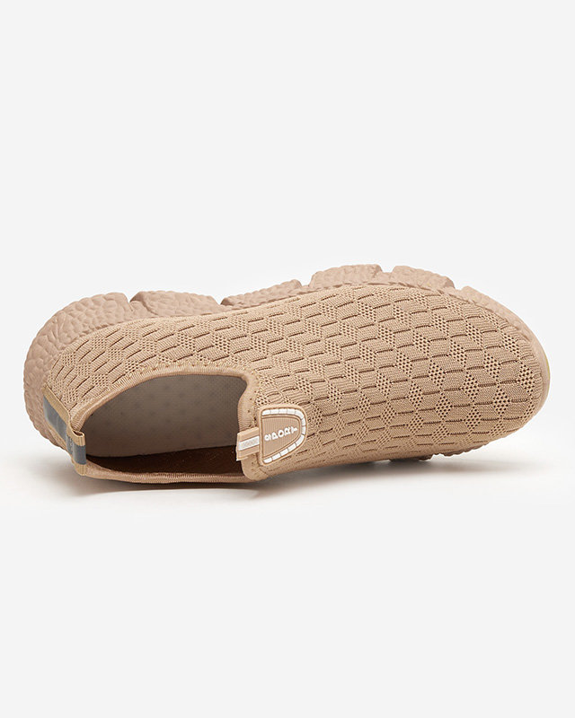 Dámske svetlohnedé nazúvacie tenisky Glaio - obuv