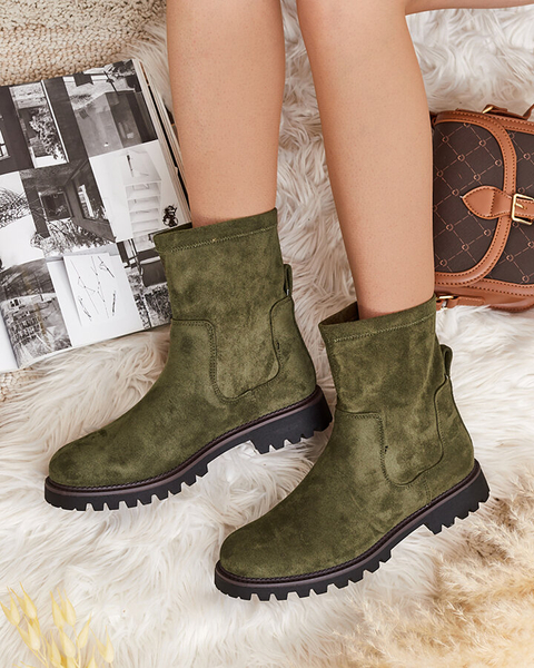 Royalfashion Dámske čižmy Gebimma z eko-semišu