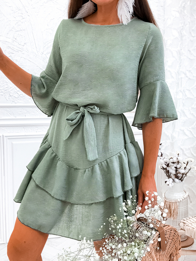 Royalfashion Dámske plátenné mini šaty