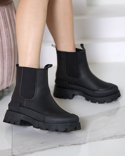 Čierne dámske nazúvacie čižmy Sisepi- Footwear