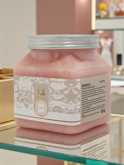 Drobnozrnati piling za obraz in telo Berries