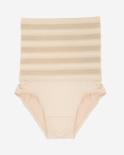 Béžové dámske modelingové nohavičky PLUS SIZE - Spodná bielizeň