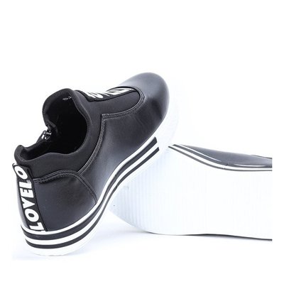 Czarne slip on Loly - Obuwie