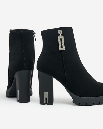 Royalfashion Dámske čižmy Beroleda so zdobeným podpätkom