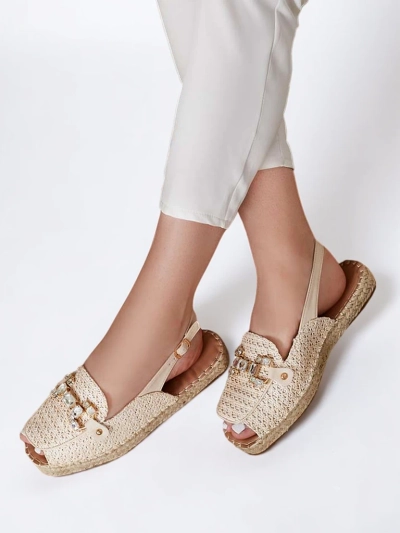 Royalfashion Dámske espadrilky s otvorenou špičkou