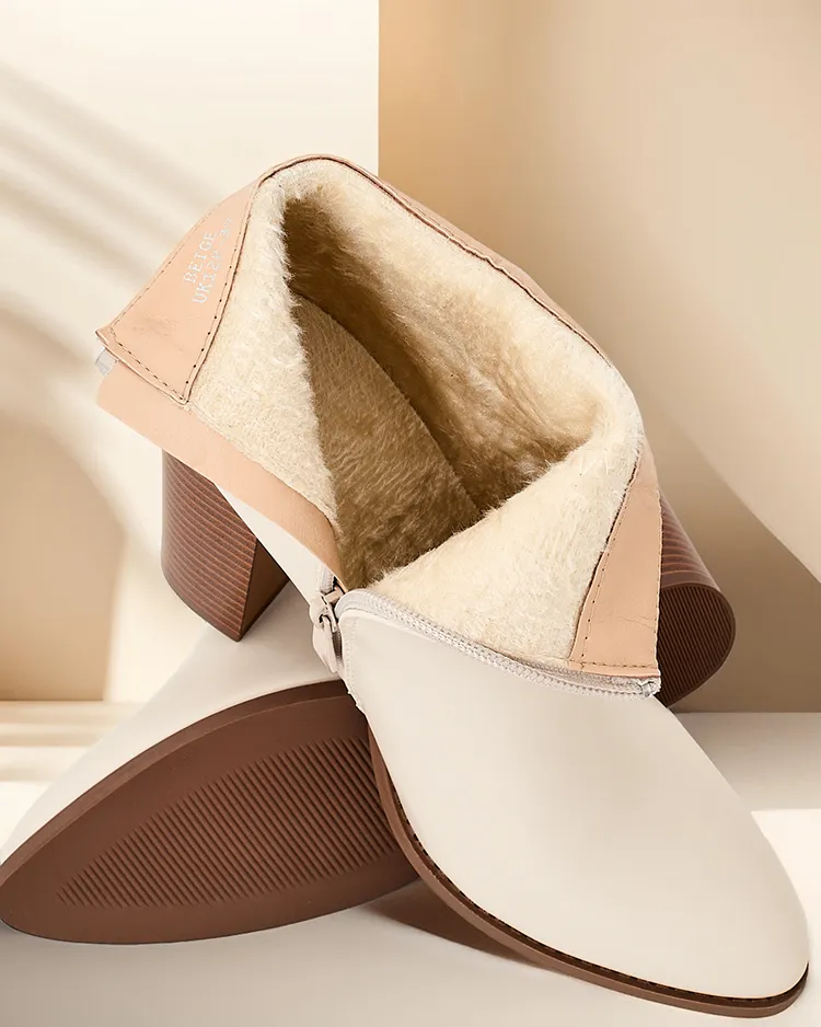 Royalfashion Dámske kotníkové čižmy na pätke na ihle Toemi