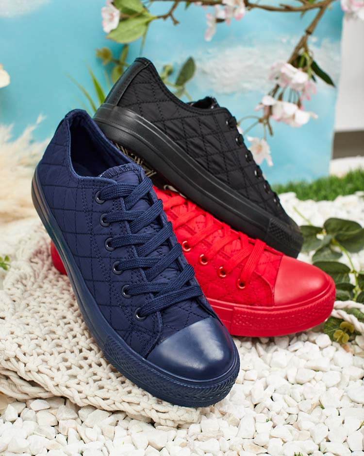 Ženski športni copati Stella rdeči tkaninski športni za poletje