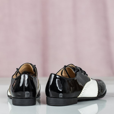 Černo bílé boty v retro stylu Chaplin - Obuv 1