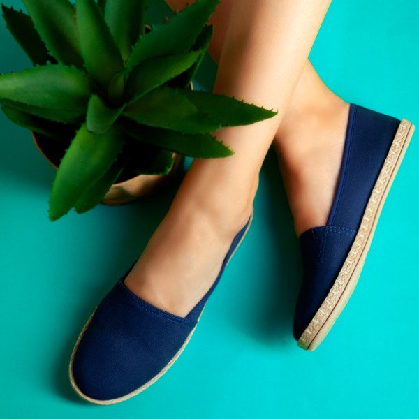 Walencia tmavě modré espadrilles - obuv