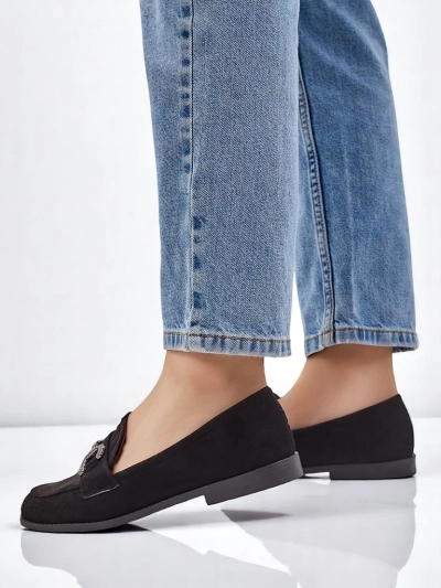 Royalfashion Elegantné dámske loafers s dekoráciou zo zirkónov Zante