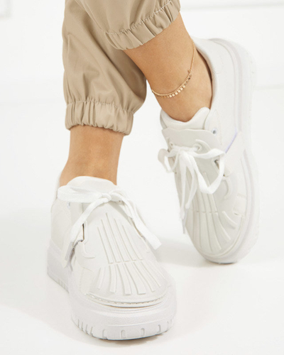 OUTLET Dámske biele športové tenisky Sumikoa - Obuv