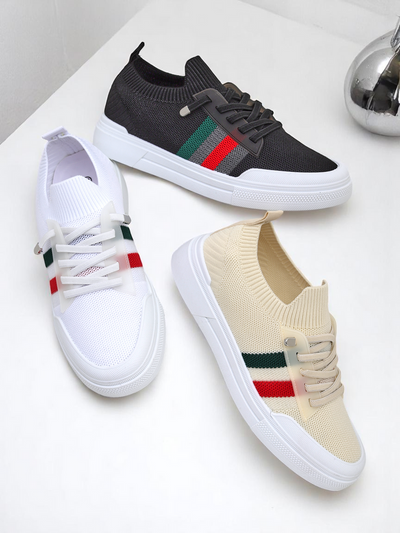 Royalfashion Dámske tenisky s farebnými pásikmi Ettas