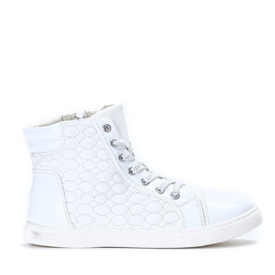 Białe sneakersy z eko skóry Colette- Obuwie