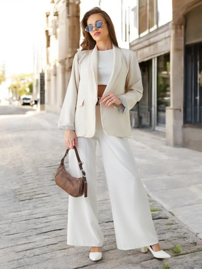 Royalfashion Dámsky blazer bez zapínania Elegantes