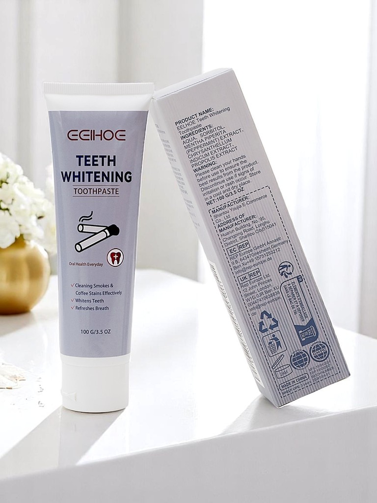 Odstraňujúca škvrny a bieliaca zubná pasta