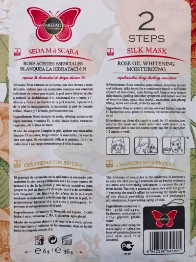 Prírodná rastlina - Sada séra s ceramidmi a masky s ružou 6g+36g x 10ks