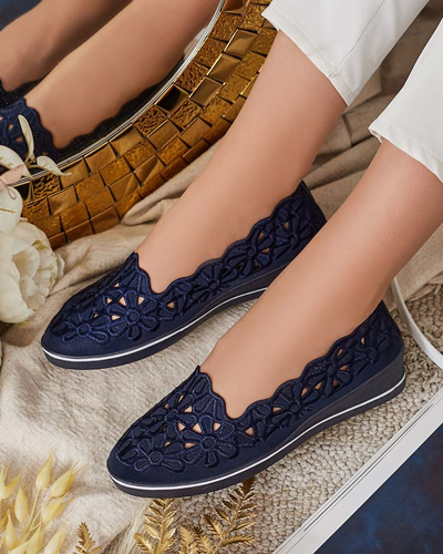 Royalfashion Dámske poltopánky na nízkom podpätku Dellio