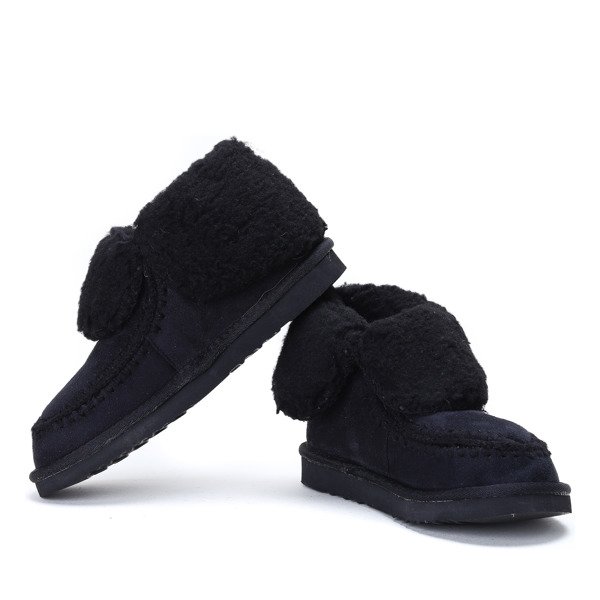 Czarne śniegowce Emeraude- Obuwie