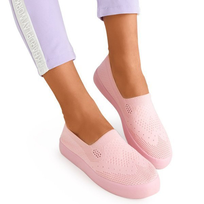 OUTLET Ružové slip on tenisky Tanga - Obuv