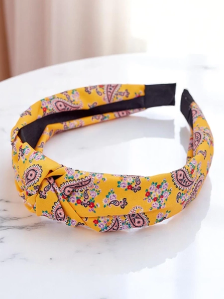 Royalfashion Molly Twist vzorovaná pletená čelenka do vlasov