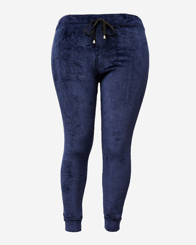 Royalfashion Dámske zateplené tepláky s potrubím