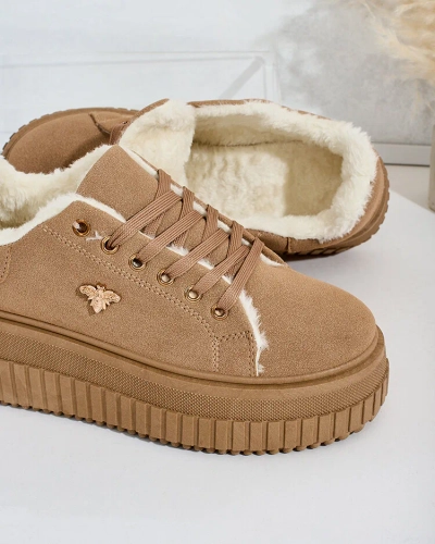 Royalfashion Zateplené dámske tenisky s kožušinou Noxu