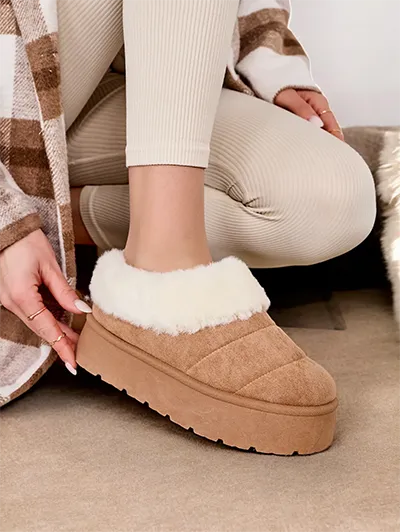 Royalfashion Krátke dámske topánky v štýle snehových topánok Eliozi