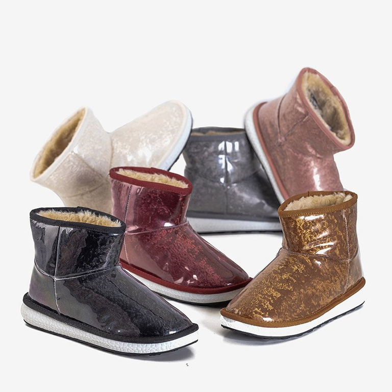 Dámske práškové snehové topánky s kožušinou Shon - Obuv