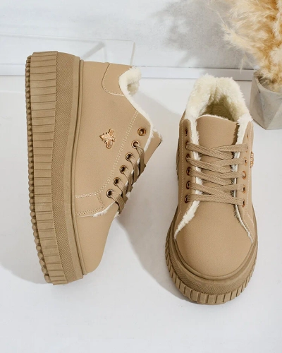 Royalfashion Zateplené dámske tenisky s kožušinou Noxu